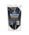 Fermentaholics Organic Unsulphured Blackstrap Molasses | 20 Oz Pouch | Ou her & Unsulfured | Spouted Pouch For Easy Measuring And Pouring (1-Pack 20 Fl Oz)