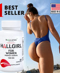Hallusa Natural Hallgirl, Aguaje, Bigger Butt, Chest And Hips 60 Capsules 30 Day Supply