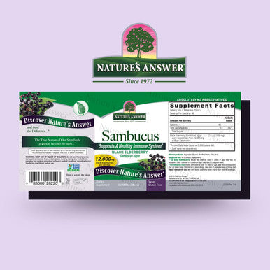 Nature'S Answer Sambucus Elderberry Syrup 16 Ounce | Great Tasting Immune Support Supplement | Antioxidant Vegan Gluten Made in USA | Single Count