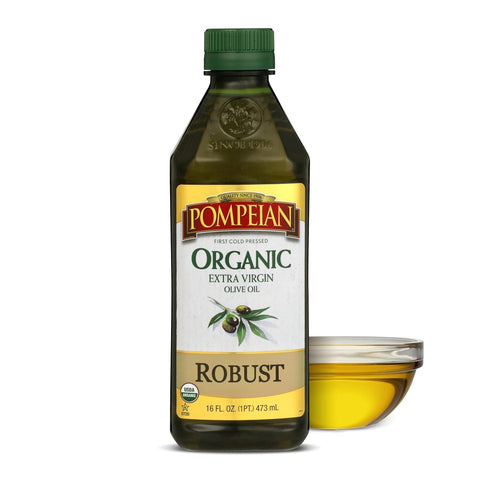 Pompeian Robust Extra Virgin Olive Oil, Contains Polyphenols, First Cold Pressed, 48 Fl Oz