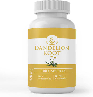 PURE ORIGINAL INGREDIENTS Gamma Oryzanol & Dandelion Root Capsule Bundle (100 Capsules Each), No Additives Or Fillers, Lab Verified