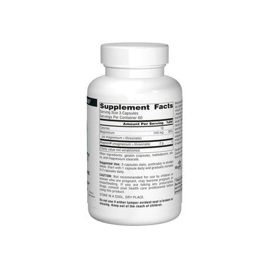 Source s Magtein Magnesium L-Threonate 667mg Supports Focus, Mood, Healthy Memory, Cognitive Function, Sleep - 180 Capsules