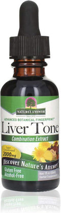 Nature'S Answer Liver Tone Alcohol 1 Fluid Ounce | Promotes Healthy Liver Function | Natural Cleanser & Detoxifier | Support Overall Health