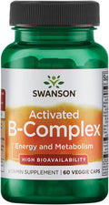 Swanson Activated Vitamin B-Complex High Bioavailability 60 Veg Capsules