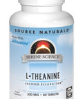 Source s Serene Science L-Theanine, Focused Relaxation*, 200mg - 60 Tablets