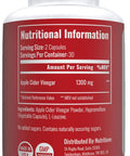 Apple Cider Vinegar by Nutritionn - ACV Powder in Capsules - Premium Natural Health Supplement