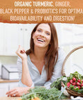 Garden of Life Organics Maximum Strength Turmeric Joints & Mobility Support 30 Tablets - 500Mg Curcumin (95% Curcuminoids) Black Pepper - Organic Non-Gmo Vegan & Gluten Free Herbal Supplements
