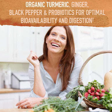 Garden of Life Organics Maximum Strength Turmeric Joints & Mobility Support 30 Tablets - 500Mg Curcumin (95% Curcuminoids) Black Pepper - Organic Non-Gmo Vegan & Gluten Free Herbal Supplements