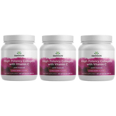 Swanson Joint Health Drink Mix with Fortigel Natural Citrus Berry 13.6 Ounce (385 g) Pwdr (3 Pack)