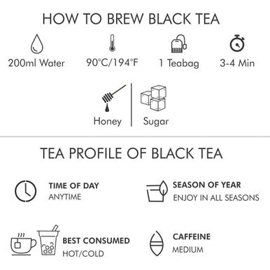 Octavius Assorted Tea Sampler Set (3 Flavors 25 Tea Bags) | Black Tea Sampler Pack | Tea Set | Pack of 1