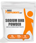BulkSupplements BHB Powder - BHB Exogenous Ketones Powder - Keto Supplements - BHB Salts Powder - Keto BHB Supplement - Beta Hydroxybutyrate Powder (100 Grams - 3.5 oz)