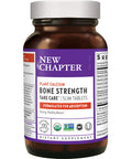 New Chapter Calcium Supplement - Bone Strength Whole Food Calcium with Vitamin K2 + D3 + Magnesium, Vegetarian, Gluten Free - 270 Count (3 Month Supply)