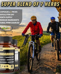 2 Packs 60 Capsules - 8050Mg Ashwagandha Extract Supplement - 7In1 With Fenugreek, Maca, Turmeric, Rhodiola, Ginger & Black Pepper - Spirit, Immune & Energy Support - 4 Month Supply