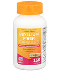 Rite Aid Psyllium Fiber Capsules, 160 Count, Psyllium Fiber Supplement, | Constipation Relief | 100% Natural Psyllium Husk Fiber