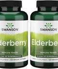 Swanson Elderberry 575 Milligrams 120 Veg Capsules (2 Pack)