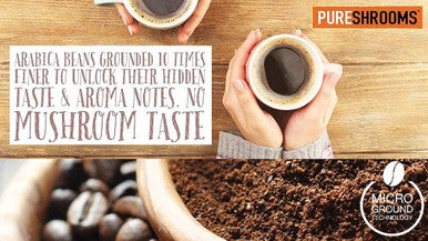 Focus & Think Mushroom Coffee with Dual-Extracted Lion's Mane (Focus & Think, 35 Servings, 70 Grams)