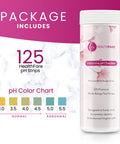 Healthfare Feminine Ph Checker Test Strips To Monitor Intimate Health, Balance Ph Level 3.0-5.5 | Accurate Test Kit For Women'S Vaginal Alkalinity & Acidity Balance [125 Strips]