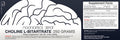 Choline LBitartrate Powder 250 Grams Choline Supplement Brain Health Supplement Supports Cognitive Function Mental Performance and Physical Endurance