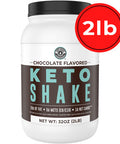 Left Coast Performance Keto Meal Replacement Shakes Chocolate 2lbs Low Carb Keto Protein Shake Mix MCT Powder Grass Fed Hydrolyzed Collagen Peptides Keto Breakfast Shake 20g Fat 14g Protein 1 Net Carb Zero Sugar
