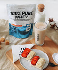 BioTechUSA 100% Pure Whey Protein Complex with Added Amino acids and sweeteners, Gluten , Palm Oil , 1 kg, Chocolate-Peanut Butter