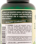 Nature's Truth, LLysine 1000 mg Capsules, 100 Count