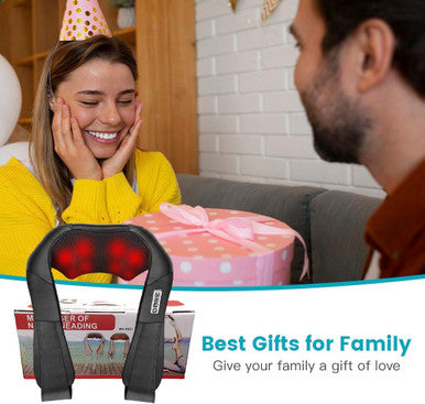 Gifts For Mom, Shiatsu Neck And Back Massager, Neck Massager For Pain Relief Deep Tissue, Kneading Electric Shoulder Massagers For Home, Office, Back Massager Gifts For Family