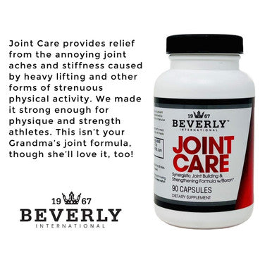 Beverly International Joint Care 90 Capsules. All Over Joint Support. 3-Stage Building Formula with Glucosamine Chondroitin MSM Hyaluronic Acid. Increase Mobility with Less Discomfort.