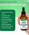 Liquidhealth Nascent Iodine Organic Liquid Liquid Iodine Drops Pure Iodine Supplement Thyroid Support & Immune Support Energy Supplement USDA Organic Vegan Colorless Tasteless Tincture