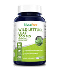 Wild Lettuce Leaf 500 mg 180 Veggie caps ( Non-GMO, Extract 4:1 & Gluten-Free)