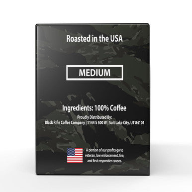 Black Rifle Coffee Company Just Black Medium Roast Coffee Pods 12 Single Serve Coffee Pods
