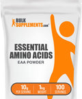 Bulksupplements.Com Essential Amino Acids Powder Eaa Powder Essential Amino Acids Supplement Eaas Amino Acids Powder Unflavored and Gluten Free 10G Per Serving 1Kg (2.2 Lbs)
