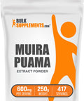 Bulksupplements.Com Muira Puama Extract Powder - Herbal Supplement, Sourced From Muira Puama Bark - Gluten Free - 600Mg Per Serving, 417 Servings (250 Grams - 8.8 Oz)