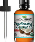 Organic Fractionated Coconut Oil, For Aromatherapy Relaxing Massage, Carrier Oil for Diluting Essential Oils, Hair & Skin Care Benefits, Moisturizer & Softener