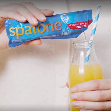 Spatone Natural Liquid Iron Supplement Original Flavour, 42 Sachets, 3 Packs Of 14