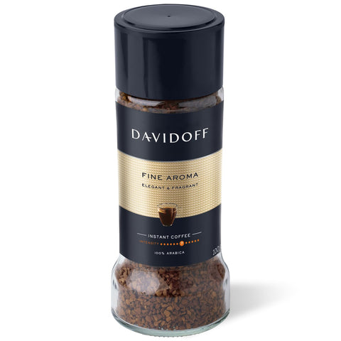 DAVIDOFF Rich Aroma Instant Coffee - Vivid and Spicy - Strong Body and Pleasant Acidity - 100% Arabica Beans - 10/12 Intensity - 1 x 3.52 oz