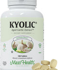 Maxi Health Kyolic Organic Garlic Supplement - Kosher Garlic Tablets with Kyolic Aged Garlic Extract for Immune Support - Vegetarian Garlic Pills (180 Count)