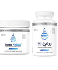 Hi-Lyte Keto K1000 Electrolyte Powder | Hydration Powder Drink Mix | Raw Mineral Flavor, No Stevia | 50 Servings | Plus Electrolyte Replacement Capsules For Rapid Rehydration