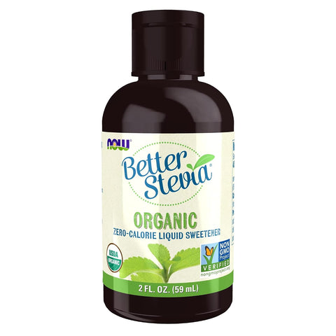 NOW Foods BetterStevia Organic Zero-Calorie Liquid Sweetener, Keto Friendly, Suitable for Diabetics, No Erythritol, 8-Ounce