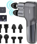 Mini Massage Gun With Double Heads, Deep Tissue Percussion Muscle Massage Gun For Therapy And Relaxation, Portable Handheld Massager Gun For Athletes Relieving Pain, Soreness And Stiffness