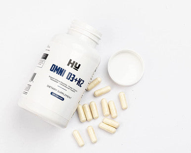 HUOmni D3K2 Vitamin D Supplement D3 10000 IU K2 100 mcg MK7 120 Capsules