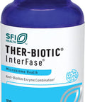 Klaire Labs Interfase - Digestive Enzyme Blend To Support Gi Detox & Gut Flora Balance - Dairy- (120 Vegetarian Capsules)