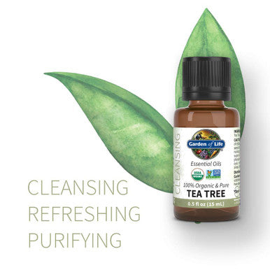 Garden of Life Essential Oils Pack Lavender Peppermint Lemon Tea Tree