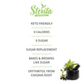 Stevita Organic Erythritol BakeItBetter Pouch 12 oz Baking Sugar Alternative with Stevia & Erythritol No Calories USDA Organic NonGMO Vegan Keto Paleo Gluten