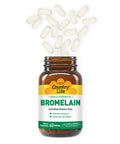 Country Life Bromelain Triple Strength Digestive Enzyme 60 Tablets Certified Gluten Free Certified Vegan Certified Halal Non-Gmo Verified