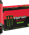 Monster Rehab Tea + Lemonade + Energy, Energy Drink 15.5 Ounce | Energy Iced Tea, Pack of 15