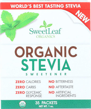 Sweetleaf Stevia Sweetener Organic 35 Count