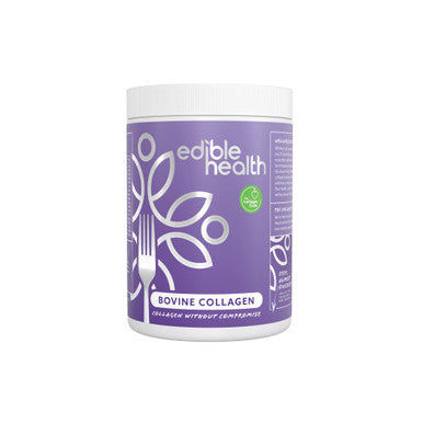 Edible Health Premium Collagen Powder. Types 1 and 3, Protein Peptides, 18 Amino Acids. 400g, Hydrolysed Bovine Collagen Supplements 30 Day Supply. UK & EU Certified