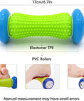 Greenlife Foot Massager Relieve Plantar Fasciitis Set Of 3, Foot Massage Roller With 2 Firm Massage Balls For Back Pain Deep Tissue Foot Pain Relief Foot Arch Muscle Relax, Shoulder Leg Hand Recovery