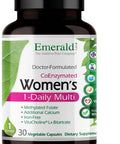 Emerald Labs Women'S 1-Daily Multi - Multivitamin For Women - Includes Calcium, Zinc, Vitamin B & More - Bone & Immune Support Supplement - Gluten- - 60 Vegetable Capsules