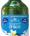 Sweetleaf Stevia Sweet Drops Bundle - Vanilla Creme 4 Oz & Cinnamon Flavored 2 Oz